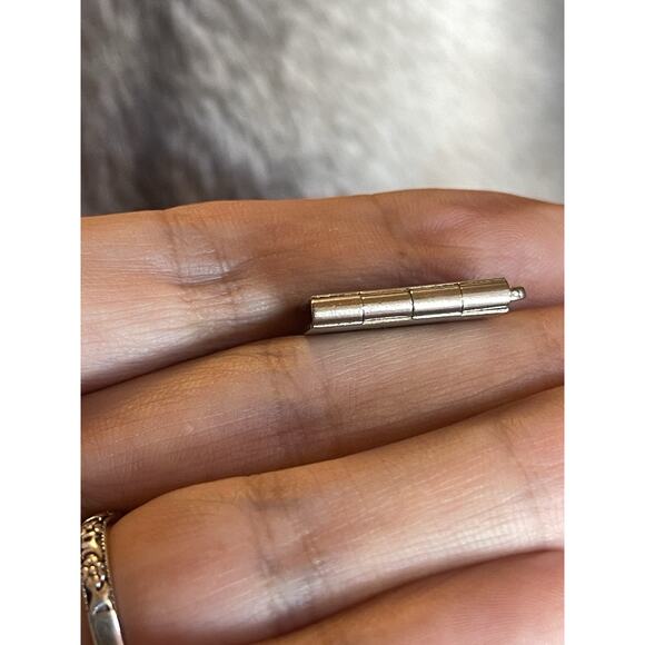 Sterling Silver Book Locket Charm Vintage Etched Portrait Pendant 925 - Picture 6 of 7